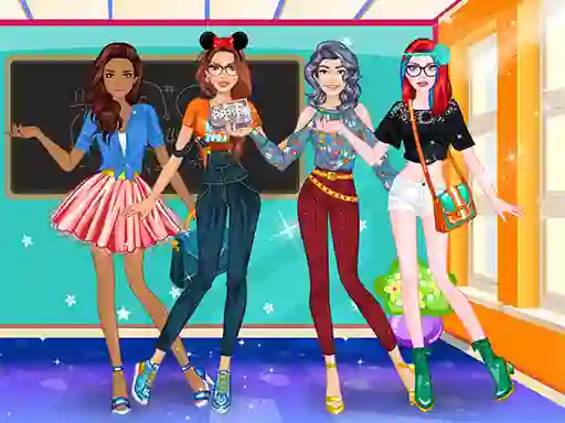 لعبة High School Dress Up For Girls على الانترنت