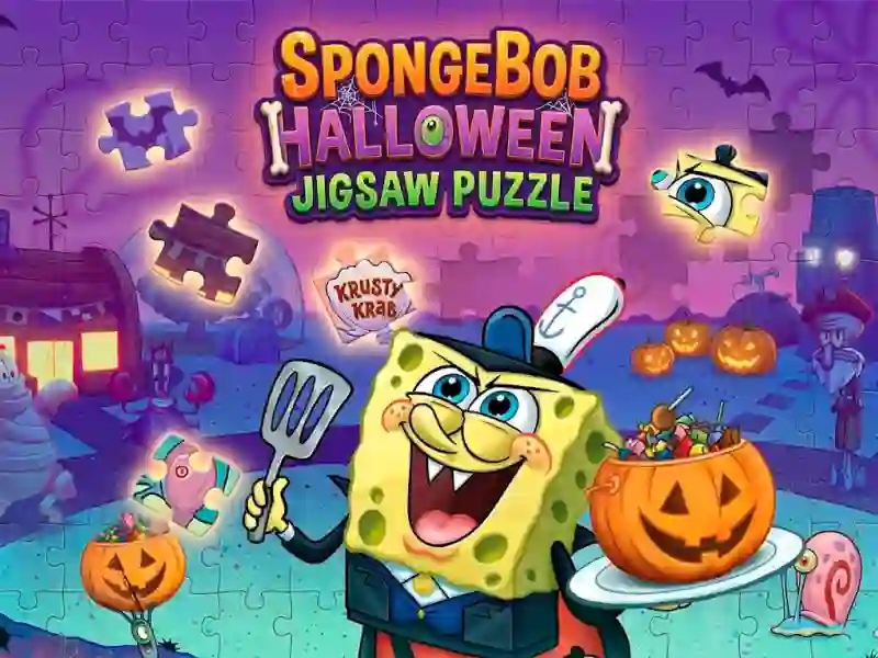 لعبة SpongeBob Halloween Jigsaw Puzzle على الانترنت