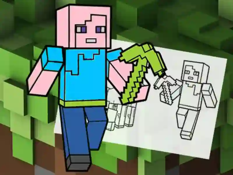 لعبة Minecraft Fun Coloring Book على الانترنت