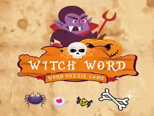 لعبة Witch Word Halloween Puzzel Game على الانترنت