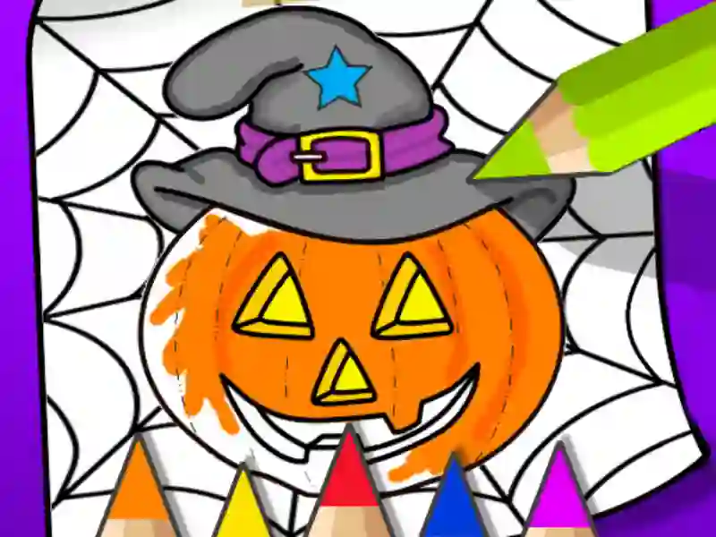لعبة Halloween Coloring Book على الانترنت