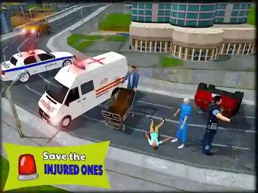 لعبة Ambulance Rescue Driver Simulator 2018 على الانترنت