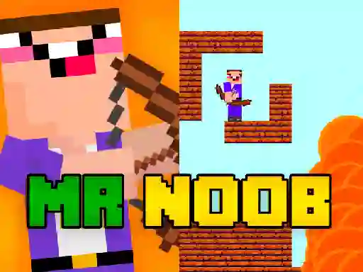 لعبة Mr Noob vs Zombies على الانترنت
