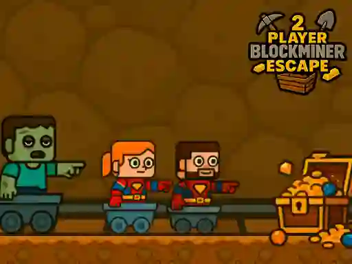لعبة 2 Player BlockMiner Escape على الانترنت