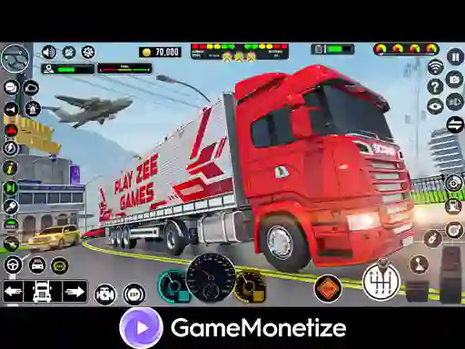 لعبة Crazy car transport truck على الانترنت