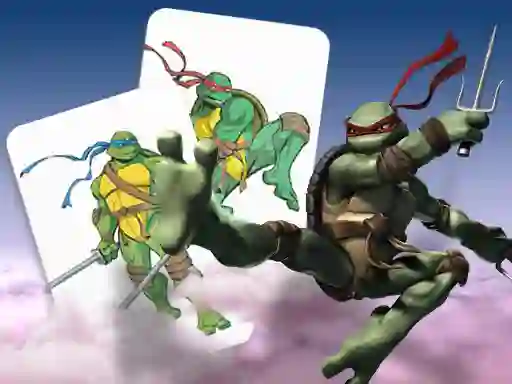 لعبة Ninja Turtles Memory card Match على الانترنت
