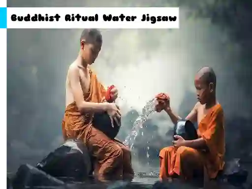 لعبة Buddhist Ritual Water Jigsaw على الانترنت