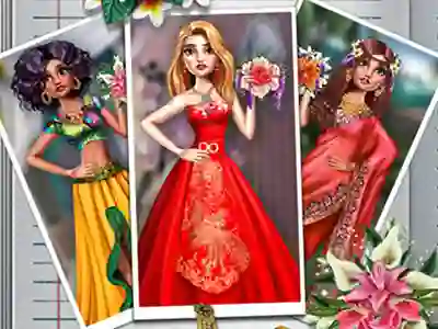 لعبة Exotic Wedding Looks على الانترنت