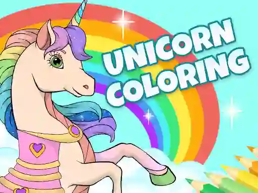 لعبة Unicorn Dress Up Coloring Book على الانترنت