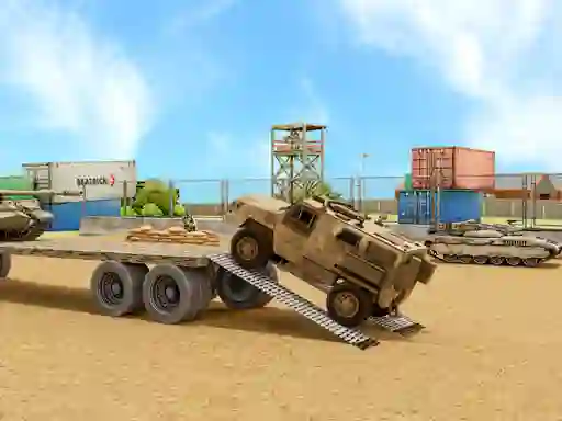 لعبة Us Army Car Games Truck Driving على الانترنت