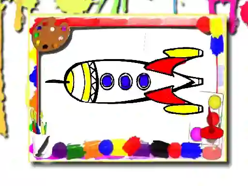 لعبة Rockets Coloring Book على الانترنت