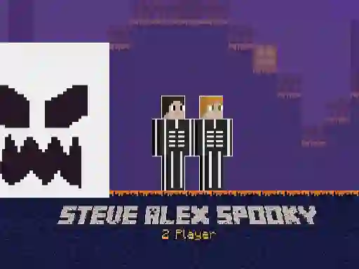 لعبة Steve Alex Spooky 2 Player على الانترنت