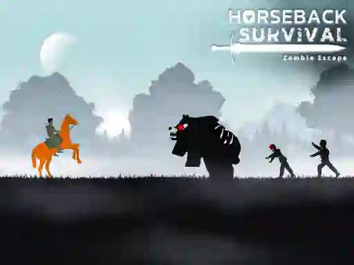 لعبة Horseback Survival Zombies Escape على الانترنت