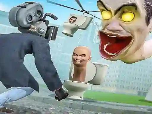 لعبة Skibidi Toilet TopDown Survival على الانترنت