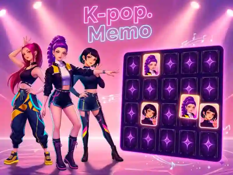 لعبة K-pop. Memo على الانترنت