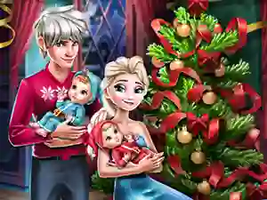 لعبة Elsa Family Christmas على الانترنت