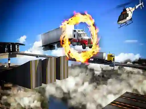 لعبة Impossible Truck Driving Stunt Track Parking على الانترنت