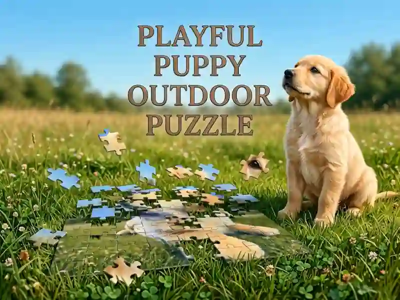 لعبة Playful Puppy Outdoor Puzzle على الانترنت