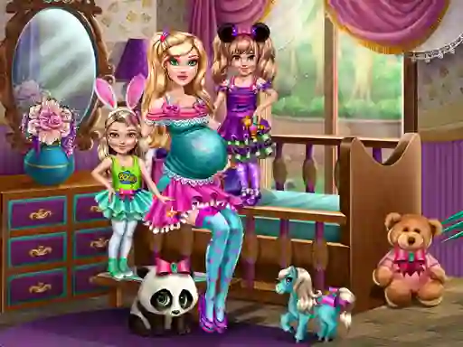 لعبة Barbie With Twins على الانترنت