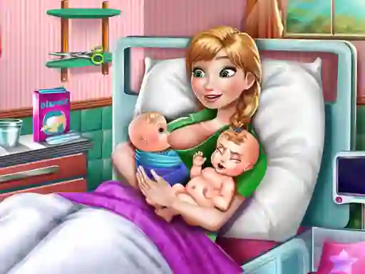 لعبة Ice Princess Twins Birth على الانترنت
