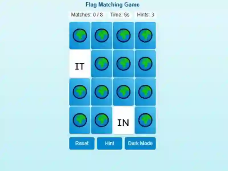 لعبة Memory Match Flag Edition على الانترنت
