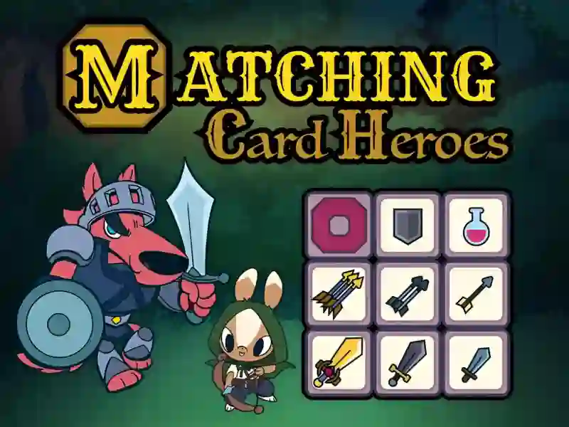 لعبة Matching Card Heroes على الانترنت