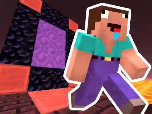 لعبة Noob Steve Nether على الانترنت