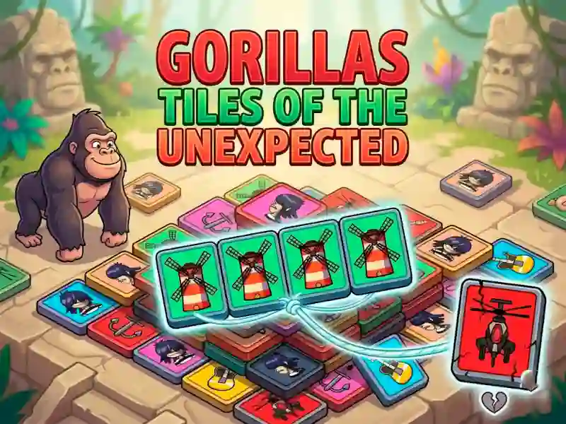 لعبة Gorillas Tiles Of The Unexpected على الانترنت