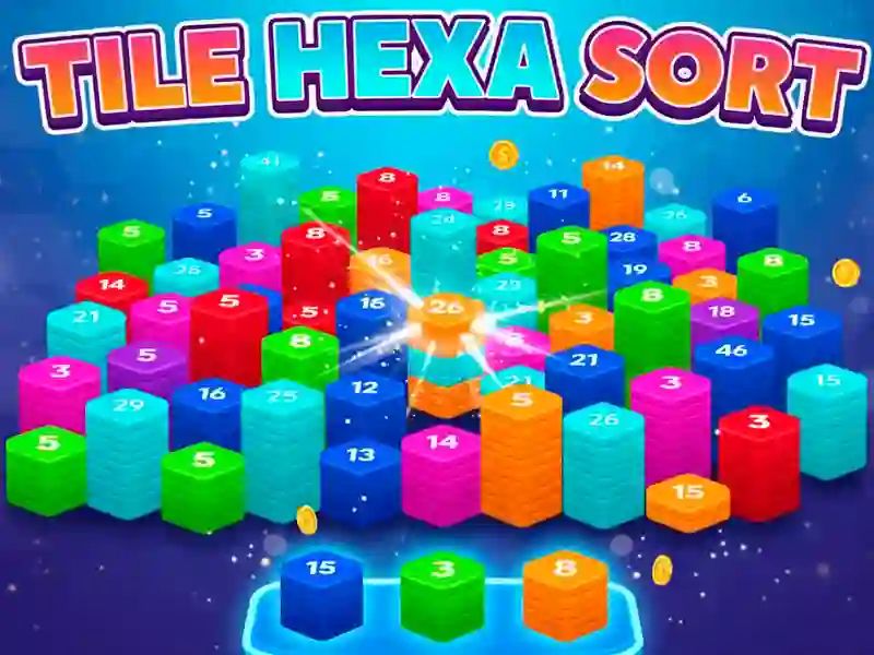 لعبة Tile Hexa Sort على الانترنت