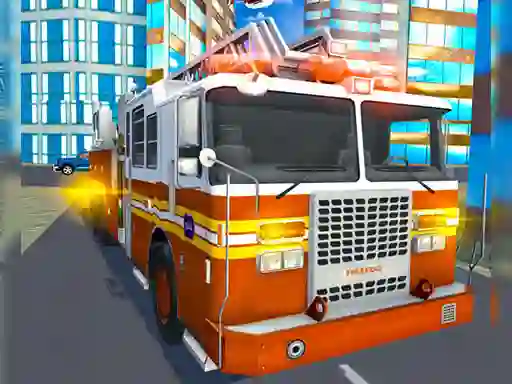 لعبة Fire City Truck Rescue Driving Simulator على الانترنت