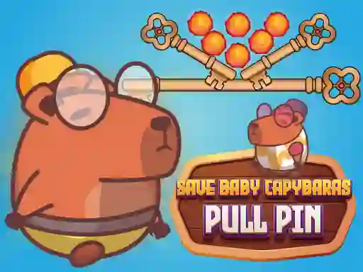 لعبة Save Baby Capybaras Pull Pin على الانترنت
