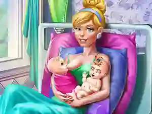 لعبة Cinderella Twins Birth على الانترنت