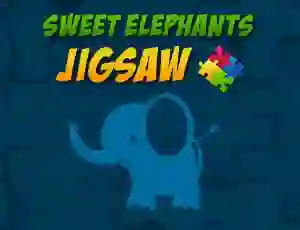 لعبة Sweet Elephants Jigsaw على الانترنت