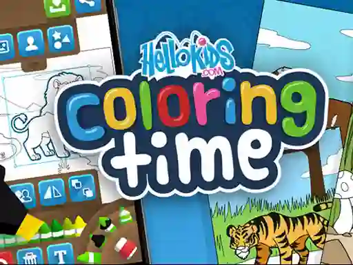 لعبة Hello kids Coloring Time على الانترنت