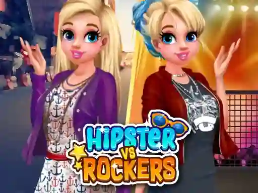 لعبة Hipsters vs Rockers على الانترنت