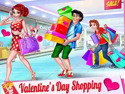 لعبة Valentine's Day Shopping على الانترنت