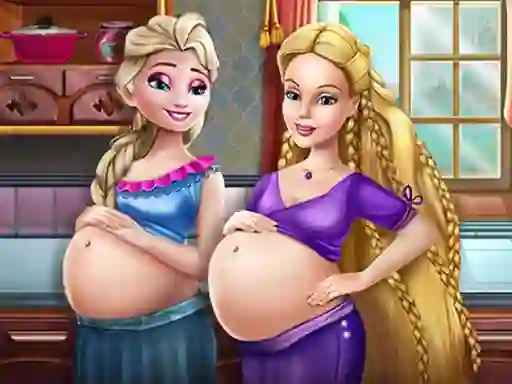 لعبة Happy Princesses Pregnant BFFS على الانترنت