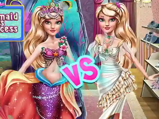 لعبة Ellie Mermaid vs Princess على الانترنت