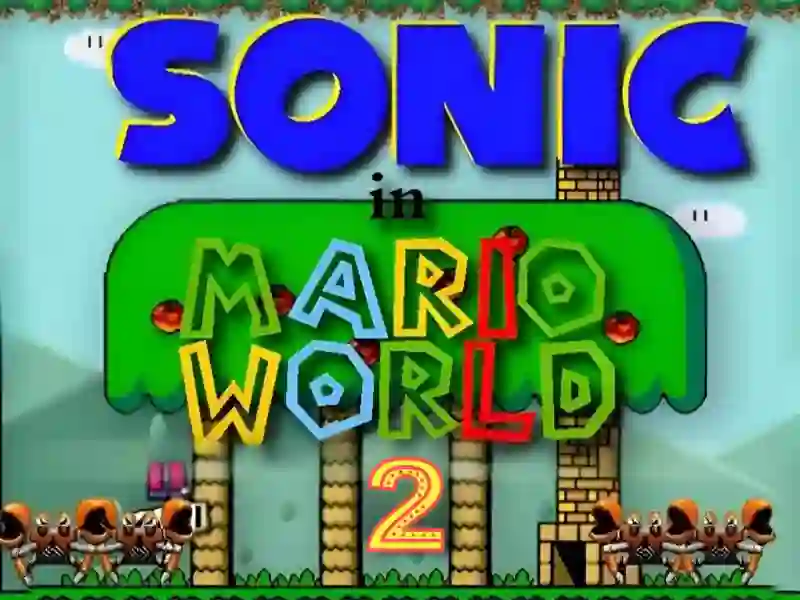 لعبة Sonic in Mario World 2 على الانترنت