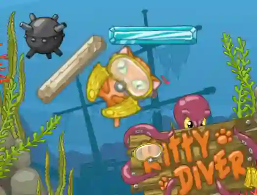 لعبة Kitty Diver على الانترنت