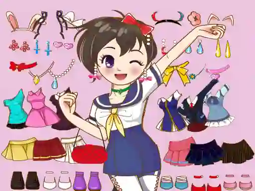 لعبة Anime Dress Up Mania على الانترنت