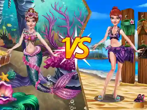 لعبة Mermaid vs Princess Outfit على الانترنت