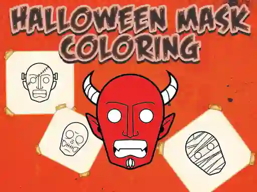 لعبة Halloween Mask Coloring Book على الانترنت
