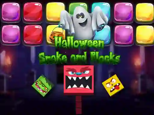لعبة Halloween Snake and Blocks على الانترنت