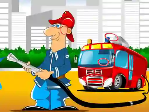 لعبة Fire Trucks Differences على الانترنت