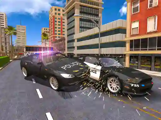 لعبة Police Car Stunt Simulation 3d على الانترنت