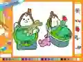 لعبة Online coloring baby twins على الانترنت