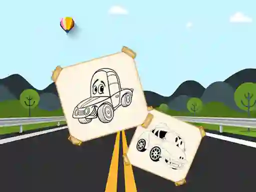 لعبة Funny Cars For Kids Coloring على الانترنت