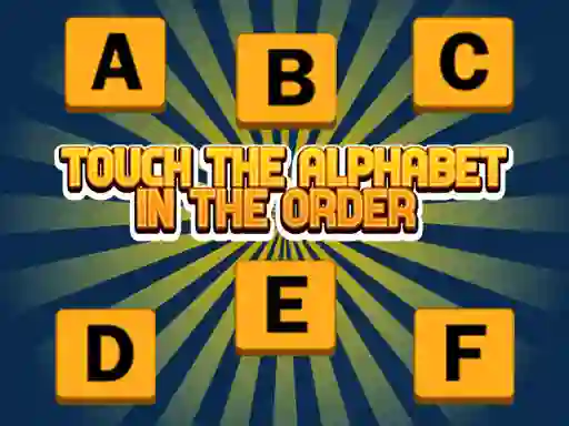 لعبة Touch The Alphabet In The Oder على الانترنت