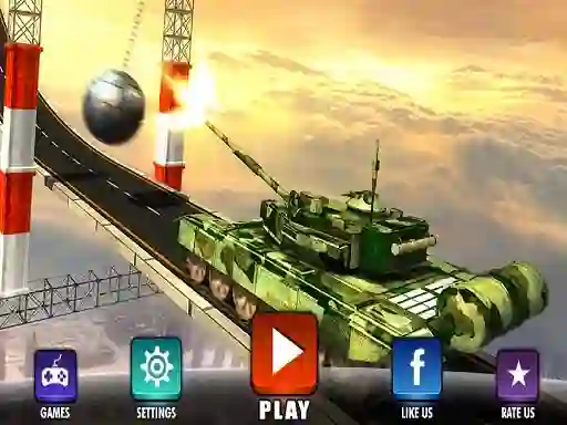 لعبة Impossible Army Tank Driving Simulator Tracks على الانترنت